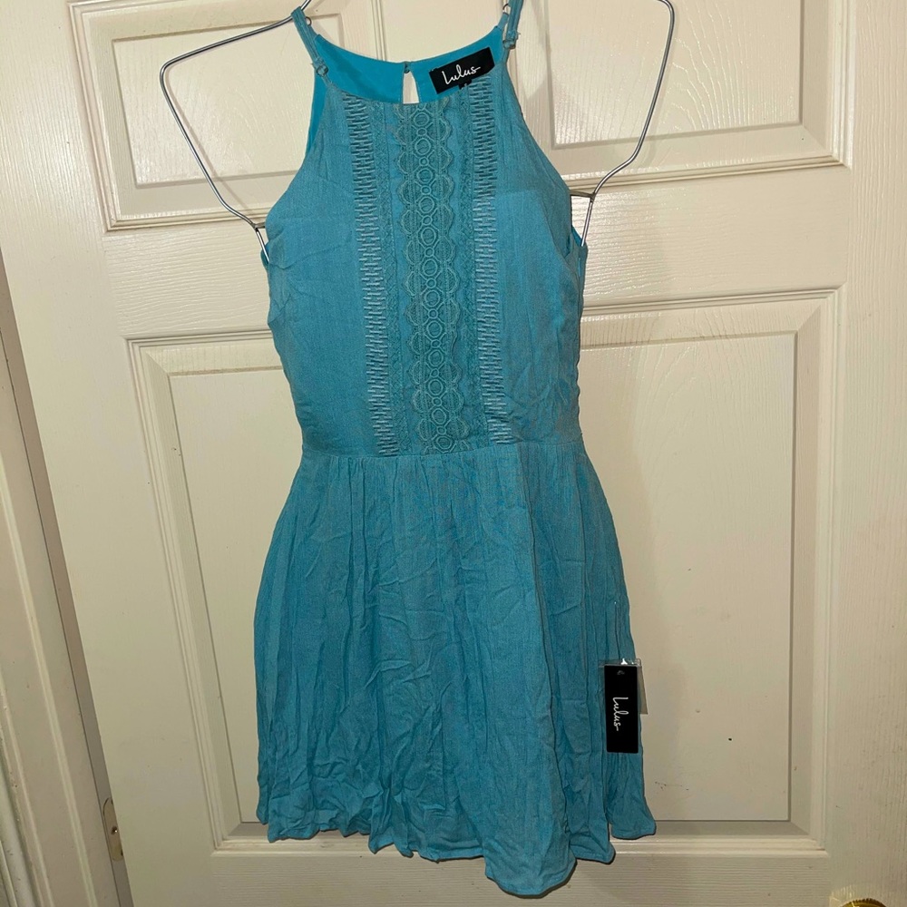 Lulus light blue dress NWT